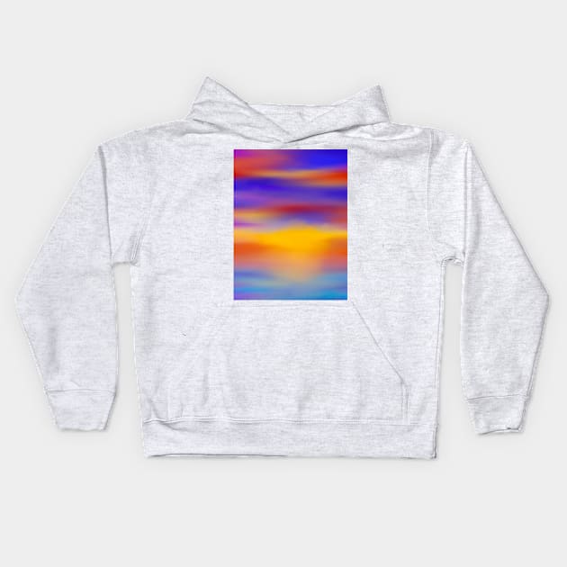 Rainbow Quartz sunsets Kids Hoodie by Treasuredreams